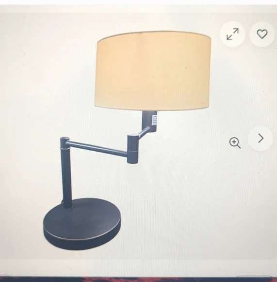 Ralph Lauren Home Swing Arm Lamp NO SHADE